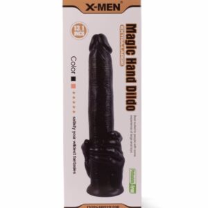 Dop Anal Magic Hand Dildo X-Men Negru grosime 8 cm lungime 33.2 cm cu ventuza 5999560515312