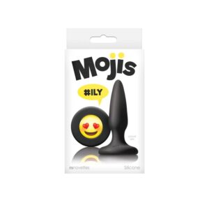 Dop Anal Moji's ILY NS Toys Negru grosime 2 cm lungime 8.5 cm cu ventuza 657447099700
