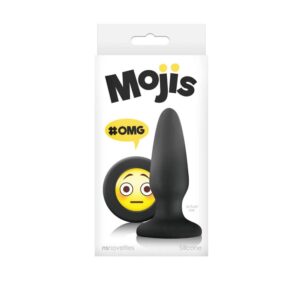 Dop Anal Moji's OMG Medium NS Toys Negru grosime 3 cm lungime 10.5 cm cu ventuza 657447100888