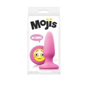 Dop Anal Moji's OMG Medium NS Toys Roz grosime 3 cm lungime 10.5 cm cu ventuza 657447100895