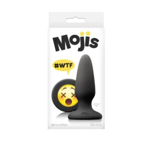Dop Anal Moji's WTF Medium NS Toys Negru grosime 3 cm lungime 10.5 cm cu ventuza 657447100864