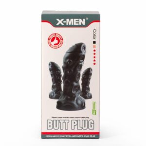 Dop Anal Monster Plug 1 S X-Men Negru grosime 6 cm lungime 19.8 cm cu ventuza 5999560515213