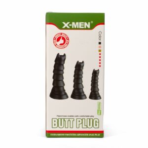 Dop Anal Monster Plug 2 S X-Men Negru grosime 5.5 cm lungime 20 cm cu ventuza 5999560515244