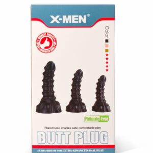 Dop Anal Monster Plug 3 M X-Men Negru grosime 5 cm lungime 24 cm cu ventuza 5999560515282