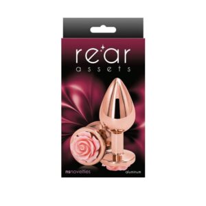 Dop Anal Rear Assets Rose Medium NS Toys Roz grosime 3.3 cm lungime 8.8 cm 657447103629