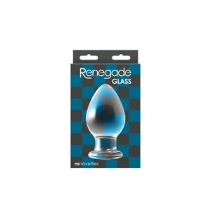 Dop Anal Renegade Glass Knight NS Toys Transparent grosime 6.6 cm lungime 13.2 cm 657447104282
