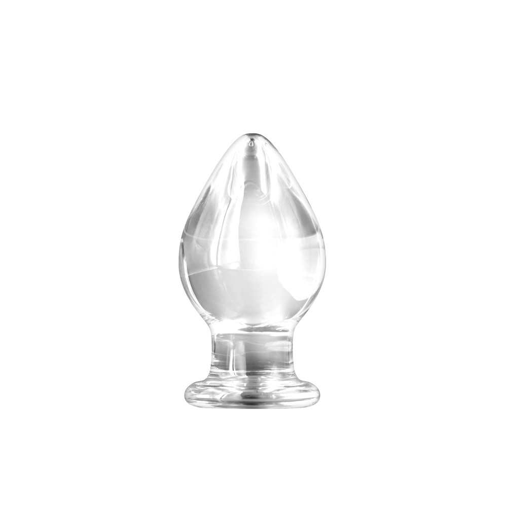 Dop Anal Renegade Glass Knight NS Toys Transparent grosime 6.6 cm lungime 13.2 cm 657447104282