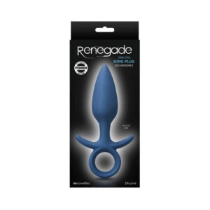 Dop Anal Renegade King Medium NS Toys Albastru grosime 3.5 cm lungime 15.4 cm 657447102691
