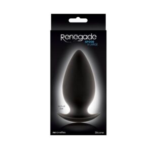 Dop Anal Renegade Spades X Large NS Toys Negru grosime 5 cm lungime 11.2 cm 657447093838