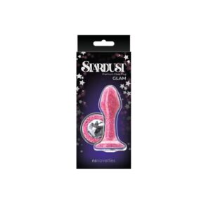Dop Anal Stardust Glam NS Toys Roz grosime 4.8 cm lungime 9.5 cm 657447103353
