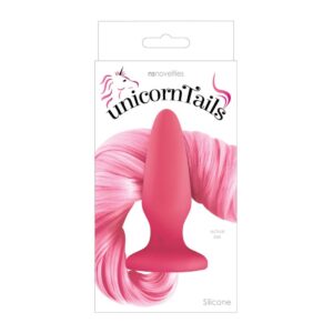 Dop Anal Unicorn Tails Pastel NS Toys Roz grosime 3 cm lungime 10.3 cm 657447098086