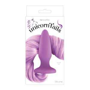 Dop Anal Unicorn Tails Pastel NS Toys Violet grosime 3 cm lungime 10.3 cm 657447098093