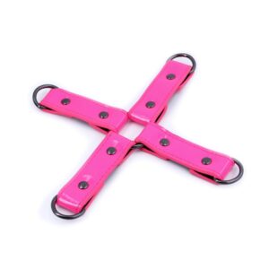 Electra Hog Tie NS Toys Roz din Metal si Imitatie Piele si Neopren 657447105166