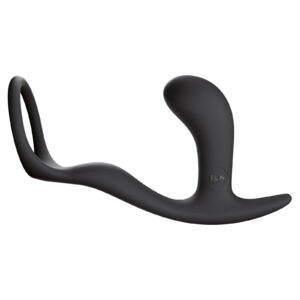 Inel Penis Bootie Ring si dop anal lungime 6.5 cm Fun Factory diametru 2.7 cm Negru 4032498254883