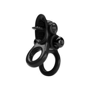 Inel Penis Passionate Ring Pretty Love diametru 2.2 - 3.2 cm Negru 6959532333589
