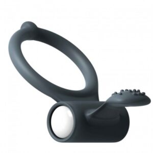 Inel Penis Power Clit cu vibratii si stimulare clitoris Marc Dorcel diametru 3.2 cm Negru 3700436071410