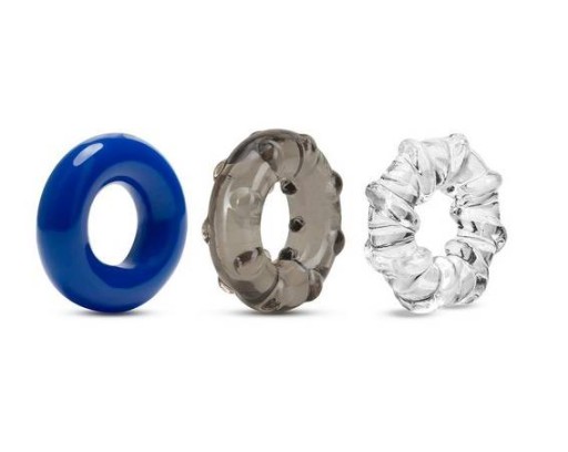 Inel Penis STAY HARD TRIPLE STRETCH 3 modele Blush diametru 1.9 - 3.8 cm Multicolor 850002870374 Inel Penis STAY HARD TRIPLE STRETCH 3 modele Blush diametru 1.9 - 3.8 cm Multicolor 850002870374