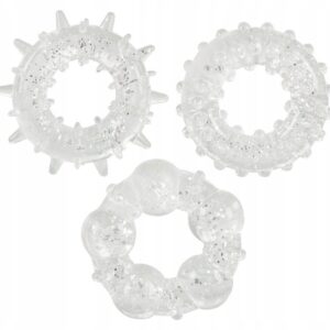 Inel Penis Stardust Cockrings 3 modele Orion diametru 1.5 cm Transparent 4024144516285
