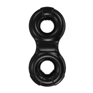 Inel Penis Vibe Ring Eight cu vibratii si stimulare clitoris Bathmate diametru 2.3 cm Negru 5060140200550