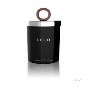 Lumanare pentru masaj si ambient Vanilie si crema de cacao Lelo 150 gr