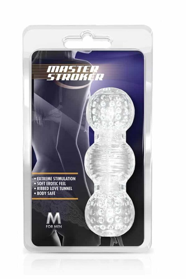 Masturbator Blush M For Men Master Stroker Clear Transparent lungime 15 cm forma normala 735380613129