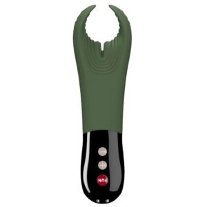 Masturbator Fun Factory Manta Moss Green Verde lungime 18 cm forma normala cu vibratii 4032498806518