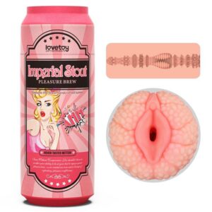 Masturbator Lovetoy Pleasure Brew-Imperial Stout Roz - culoarea Pielii lungime 19.8 cm forma vagin 6970260902205