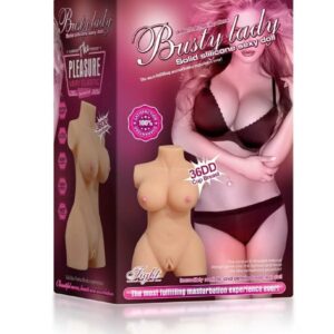 Masturbator Mistress Busty Lady Half Body Sex Doll culoarea Pielii lungime 40 cm forma sani - anus - vagin 5999560514728