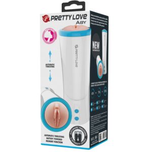 Masturbator Pretty Love Pretty Love Aby Pussy culoarea Pielii - Alb lungime 24.6 cm forma vagin cu vibratii 6959532331776