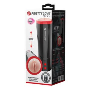 Masturbator Pretty Love Pretty Love Ozzy Pussy Negru - culoarea Pielii lungime 24.6 cm forma vagin cu vibratii 6959532331769