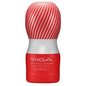 Masturbator Tenga AIR FLOW CUP Rosu - Alb lungime 15.5 cm forma normala 4570030972487
