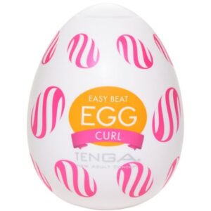 Masturbator Tenga EGG CURL Alb lungime 8 cm forma normala 4570030970896