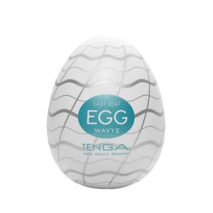 Masturbator Tenga EGG WAVY II Alb lungime 6 cm forma normala 4560220556481