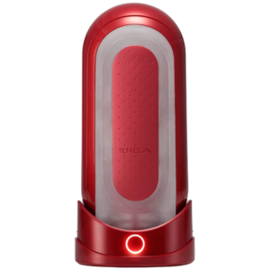 Masturbator Tenga FLIP 0 (ZERO) RED and FLIP WARMER SET Rosu - Alb lungime 16 - 18 cm forma normala 4570030973002