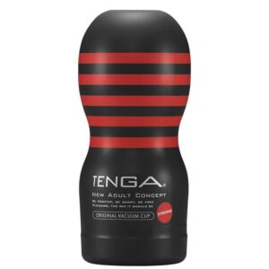 Masturbator Tenga ORIGINAL VACUUM CUP STRONG Negru - Rosu lungime 15.5 cm forma normala 4570030972548