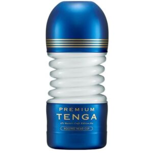 Masturbator Tenga PREMIUM ROLLING HEAD CUP Albastru - Galben lungime 15.5 cm forma normala 4570030973309