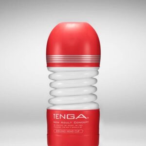 Masturbator Tenga ROLLING HEAD CUP Rosu - Alb lungime 15.5 cm forma normala 4570030972463