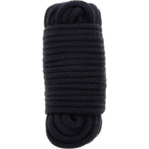 Sfoara pentru jocuri BDSM Bondx Love Rope 10 metri BondX Negru din Bumbac 4892503600100