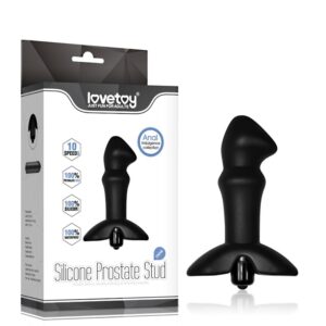 Stimulator Prostata Anal Indulgence Collection Prostate Stud Lovetoy Negru grosime 4 cm lungime 15 cm vibratii 6970260901369