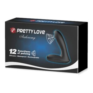 Stimulator Prostata Archenemy Pretty Love Negru grosime 3.3 cm lungime 9.7 - 12.1 cm vibratii 6959532324686