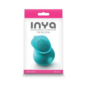 Vibrator Clitoris INYA The Bloom Teal NS Toys 5.9 grosime 7.4 cm lungime Verde 657447104350