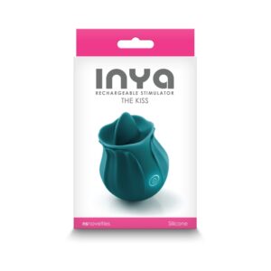 Vibrator Clitoris INYA The Kiss Teal NS Toys 5.6 grosime 7.8 cm lungime Verde 657447104374