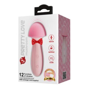 Vibrator Clitoris Mushroom Pretty Love 5 grosime 13.2 cm lungime Roz 6959532323702