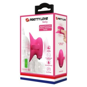 Vibrator Clitoris Nelly Pretty Love 6.5 grosime 9.3 cm lungime Roz 6959532332414