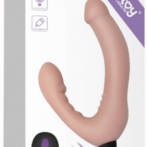 Vibrator Lovetoy IJOY Strapless Strap-on cu cap dublu - punctul G - telecomanda grosime 3 cm lungime 12.7 cm 6970260907231