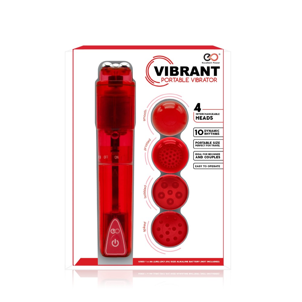 Vibrator Mini stimulare clitoris Nmc Vibbrant Portable 2 cm grosime Rosu 4897078620249