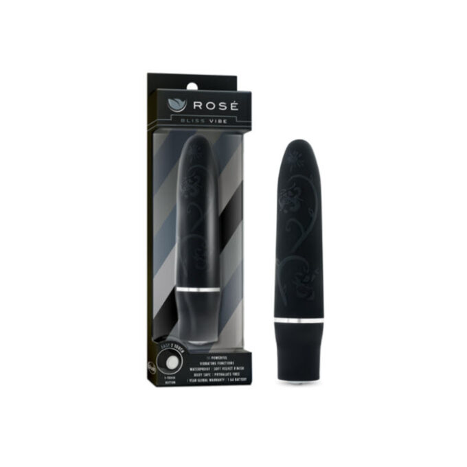 Vibrator Mini stimulare punctul G Blush Rose Bliss Vibe 2 cm grosime Negru 702730697139 Vibrator Mini stimulare punctul G Blush Rose Bliss Vibe 2 cm grosime Negru 702730697139