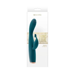 Vibrator NS Toys Luxe Skye Teal stimulare clitoris - punctul G grosime 4 cm lungime 18.8 cm 657447103841