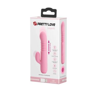Vibrator Pretty Love Leopold Baby stimulare clitoris - punctul G grosime 2.9 cm lungime 15.5 cm 6959532323054
