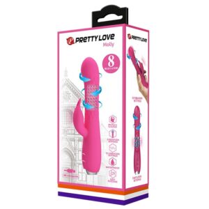 Vibrator Pretty Love Molly stimulare clitoris - punctul G - rotatii grosime 3.3 cm lungime 20.5 cm 6959532332162